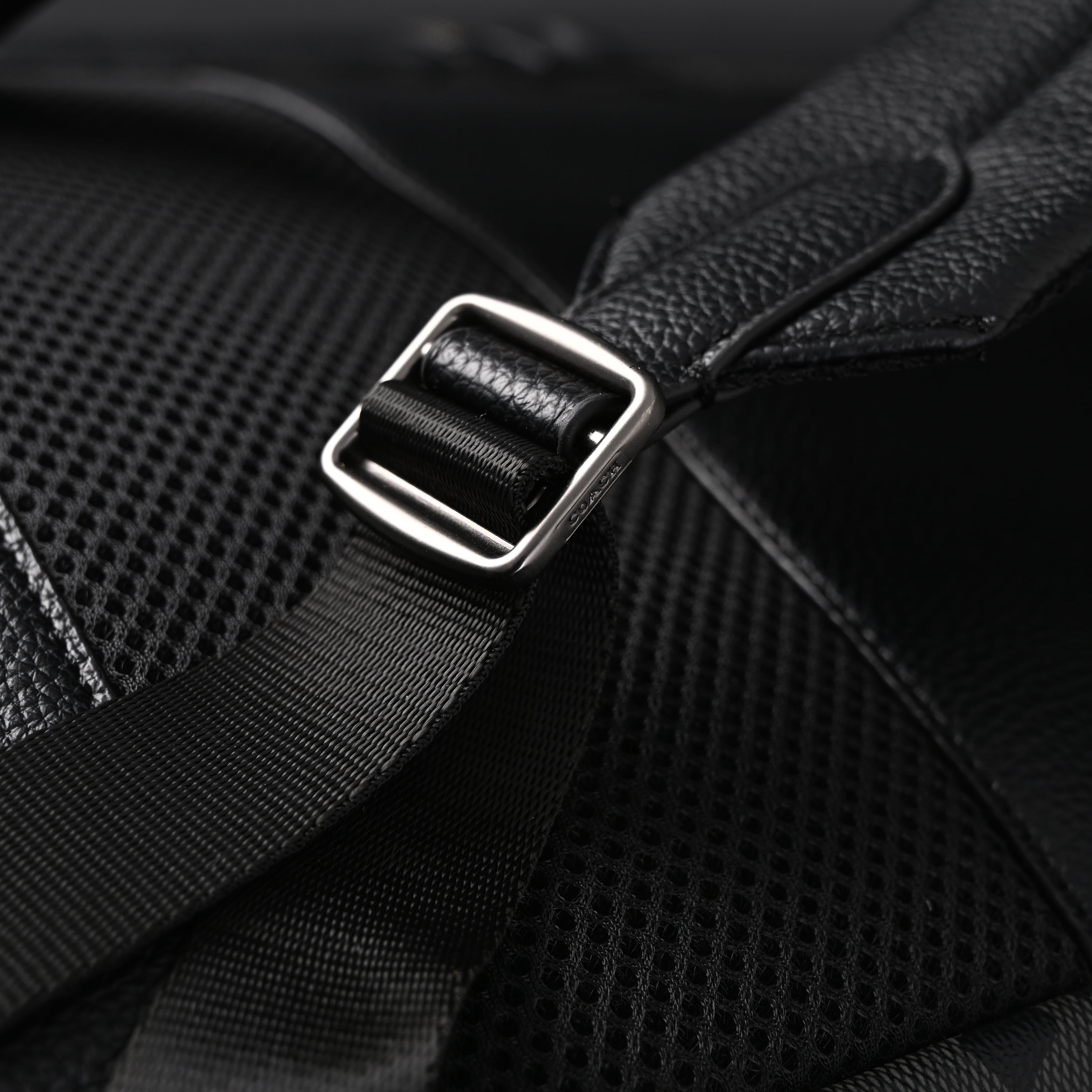 Coach Men’s Leather Backpack – Black Signature Canvas